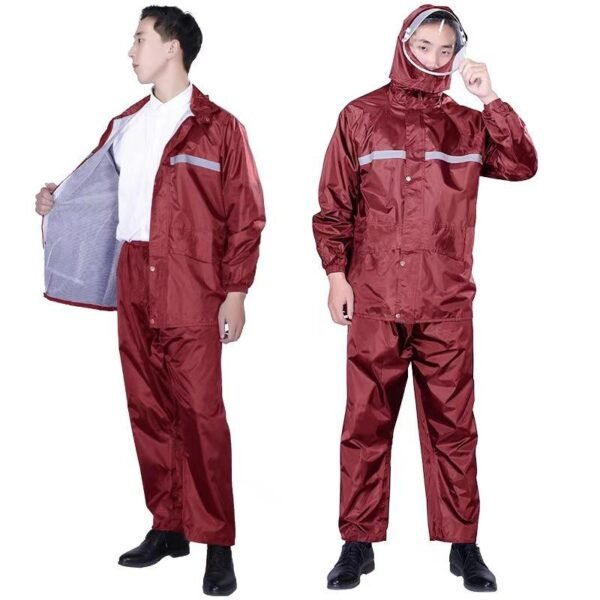 Oxford Raincoat red suit