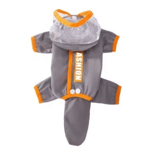 Full body breathable dog raincoat