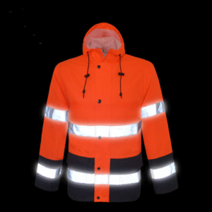 Détails de l'imperméable réfléchissant de sécurité