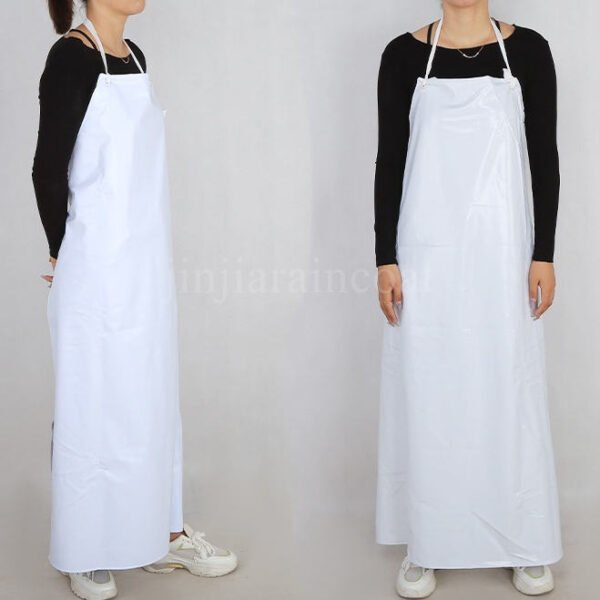 white waterproof apron2
