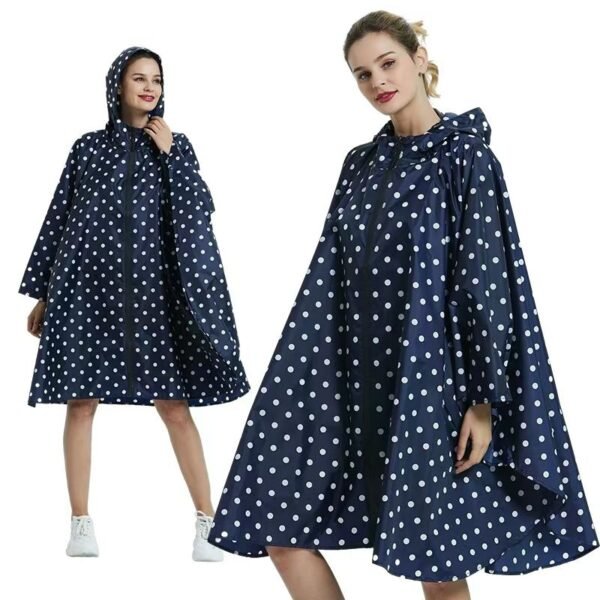 black and white polka dot raincoat (2)