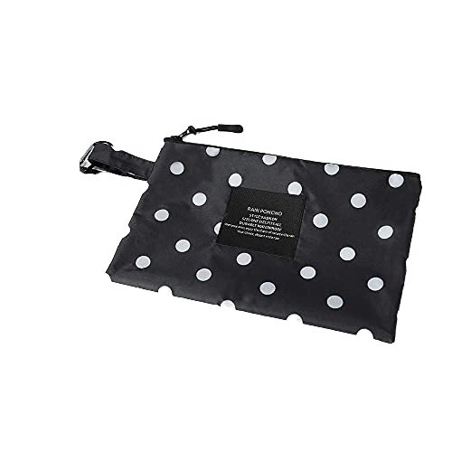 black and white polka dot raincoat package