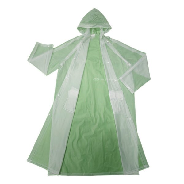 ⁦Clear PVC Raincoat for Fishing⁩ - الصورة ⁦2⁩