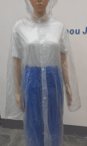 clear pvc rainwear​ real shot