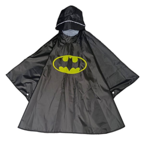 poncho de lluvia negro para niños