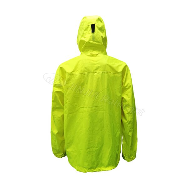 Green Hooded Lightweight Waterproof Jacket - Imagen 4
