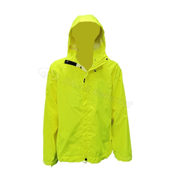 Green Hooded Lightweight Waterproof Jacket - Imagen 2