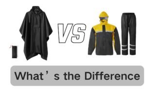 poncho vs rain coat